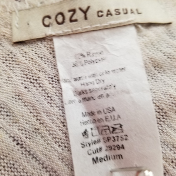 2 for $25 Cozy Casual Cream Color Tank Top - Picture 7 of 7